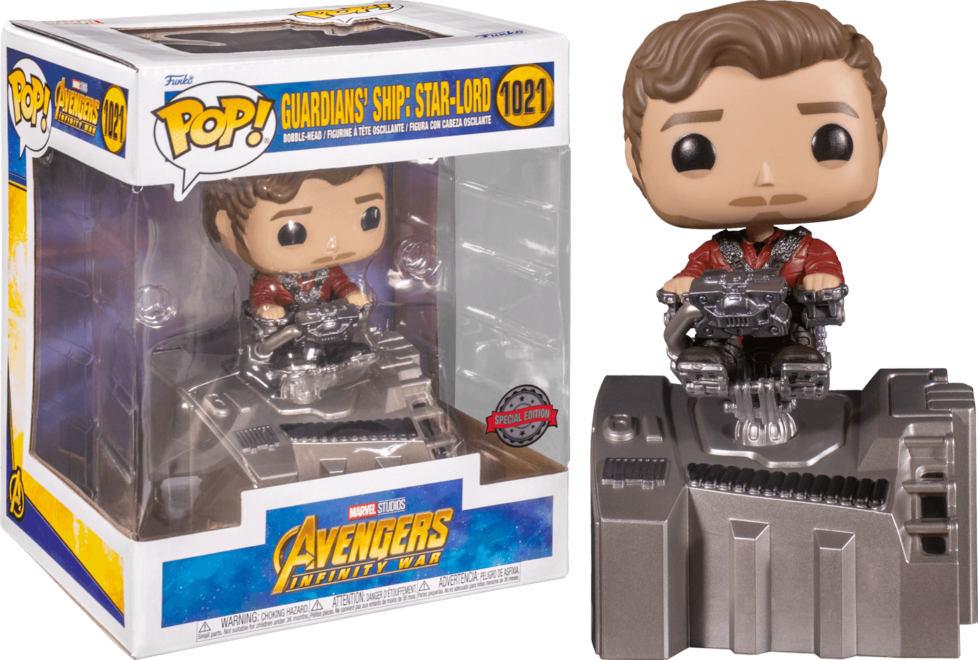 FUN63207 Avengers 3: Infinity War - Guardians' Ship: Star-Lord US Exclusive Pop! Deluxe [RS] - Funko - Titan Pop Culture