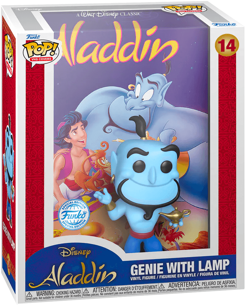 FUN63273 Aladdin (1992) - Genie with Lamp Pop! VHS Covers Vinyl - Funko - Titan Pop Culture