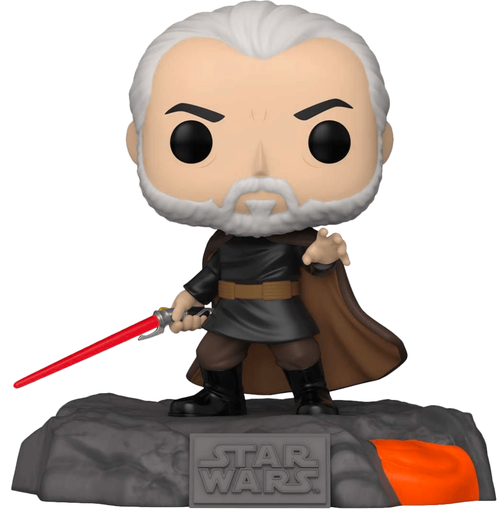 FUN63296 Star Wars - Red Sabre Series: Darth Tyranus Glow US Exclusive Pop! Deluxe [RS] - Funko - Titan Pop Culture