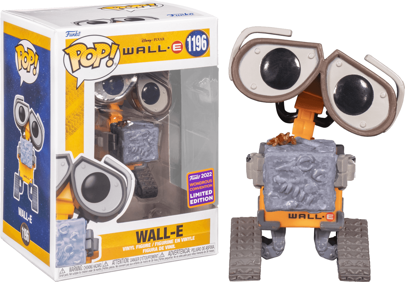 FUN63682 Wall-E - Wall-E Raised WonderCon Exclusive Pop! Vinyl [RS] - Funko TBA - Titan Pop Culture