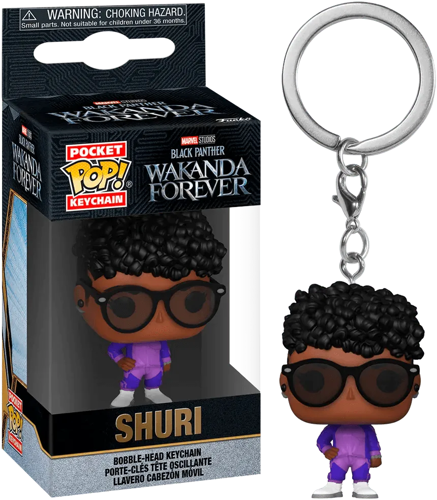 FUN63937 Black Panther 2: Wakanda Forever - Shuri with sunglasses Pop! Keychain - Funko - Titan Pop Culture