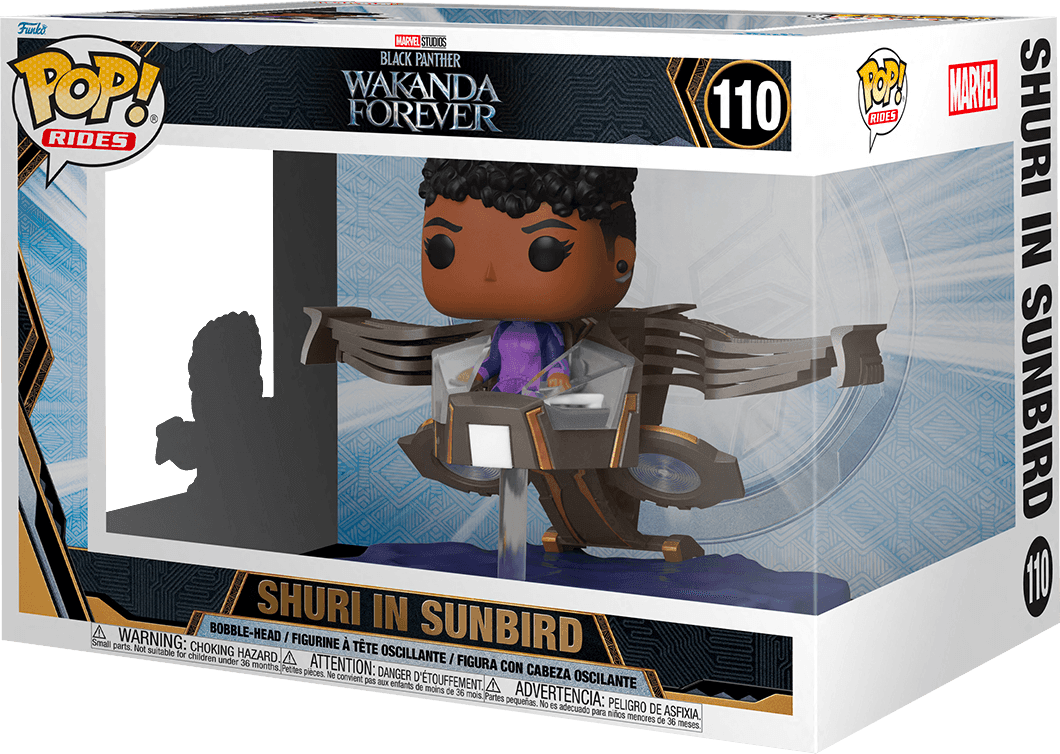 FUN63947 Black Panther 2: Wakanda Forever - Shuri in Sunbird Pop! Ride - Funko - Titan Pop Culture