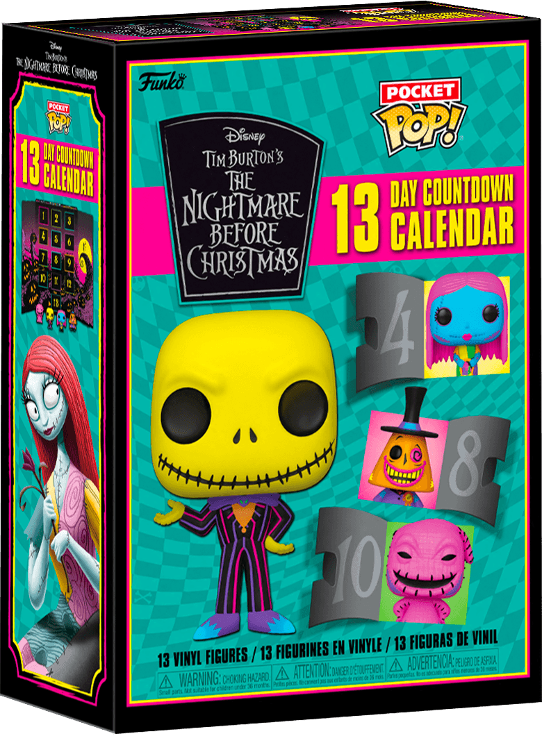 FUN63959 The Nightmare Before Christmas - 13 Day Black Light Countdown Calendar - Funko - Titan Pop Culture