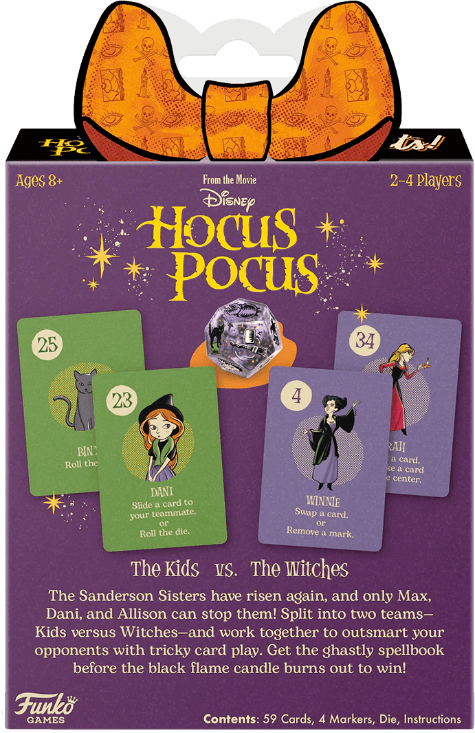 FUN64028 Hocus Pocus - Tricks & Wits Card Game - Funko - Titan Pop Culture