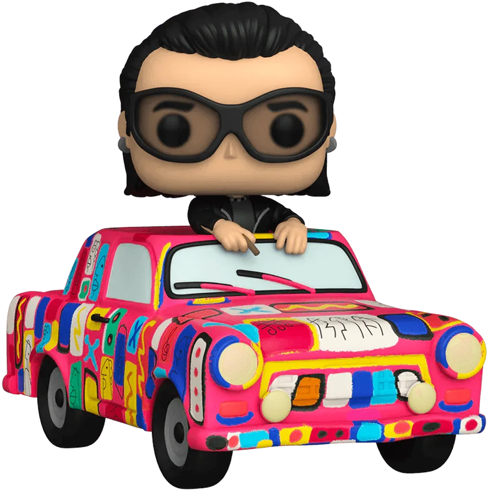 FUN64031 U2 - Bono with Achtung Baby Car Pop! Ride - Funko - Titan Pop Culture