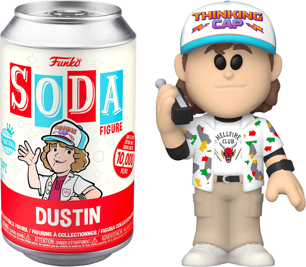 FUN64142 Stranger Things - Dustin (with chase) Vinyl Soda - Funko - Titan Pop Culture