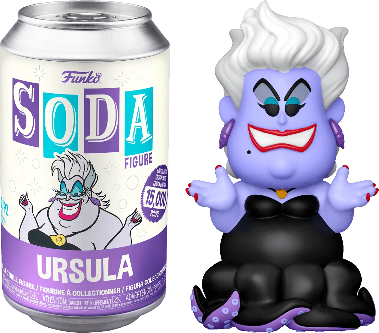 FUN64143 Little Mermaid (1989) - Ursula (with chase) Vinyl Soda - Funko - Titan Pop Culture