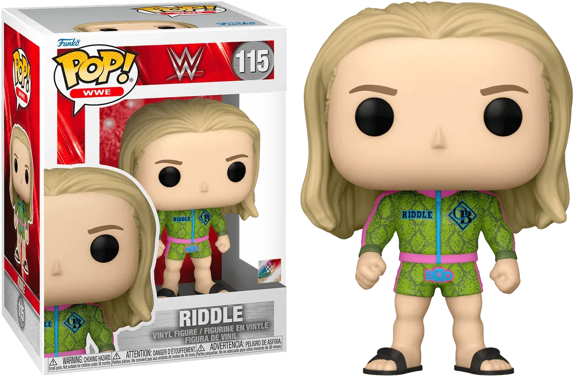 FUN64179 WWE - Riddle Pop! Vinyl - Funko - Titan Pop Culture