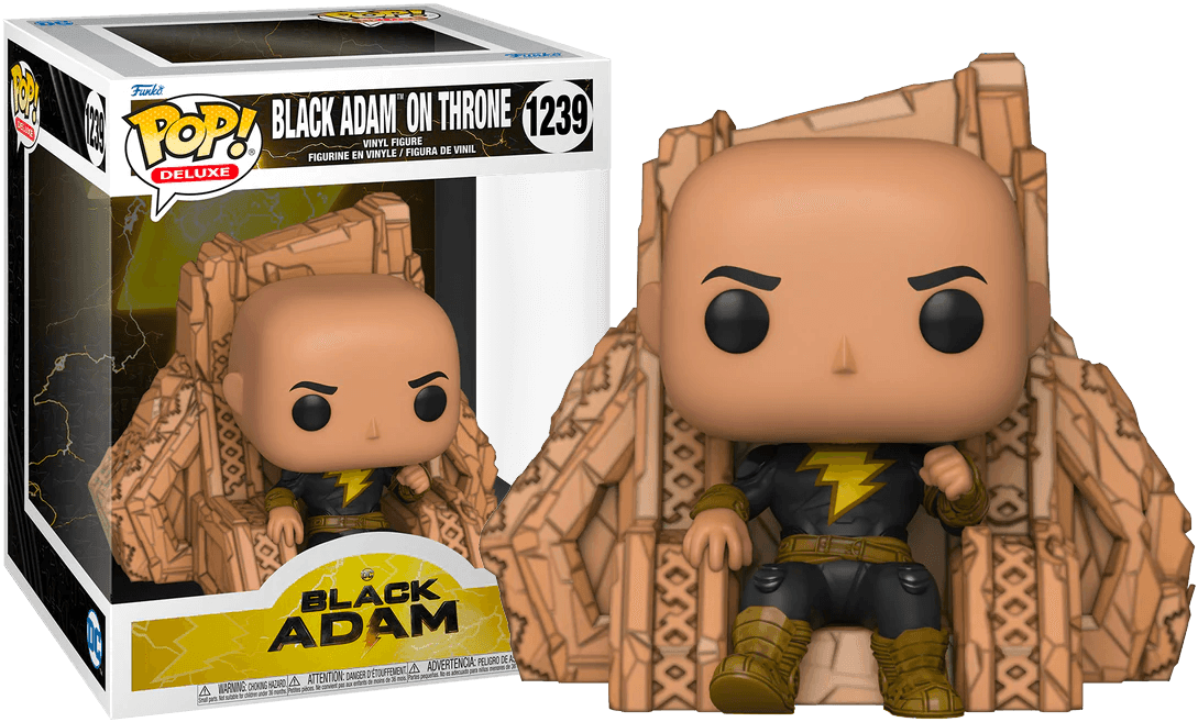 FUN64187 Black Adam (2022) - Black Adam on Throne Pop! Deluxe - Funko - Titan Pop Culture