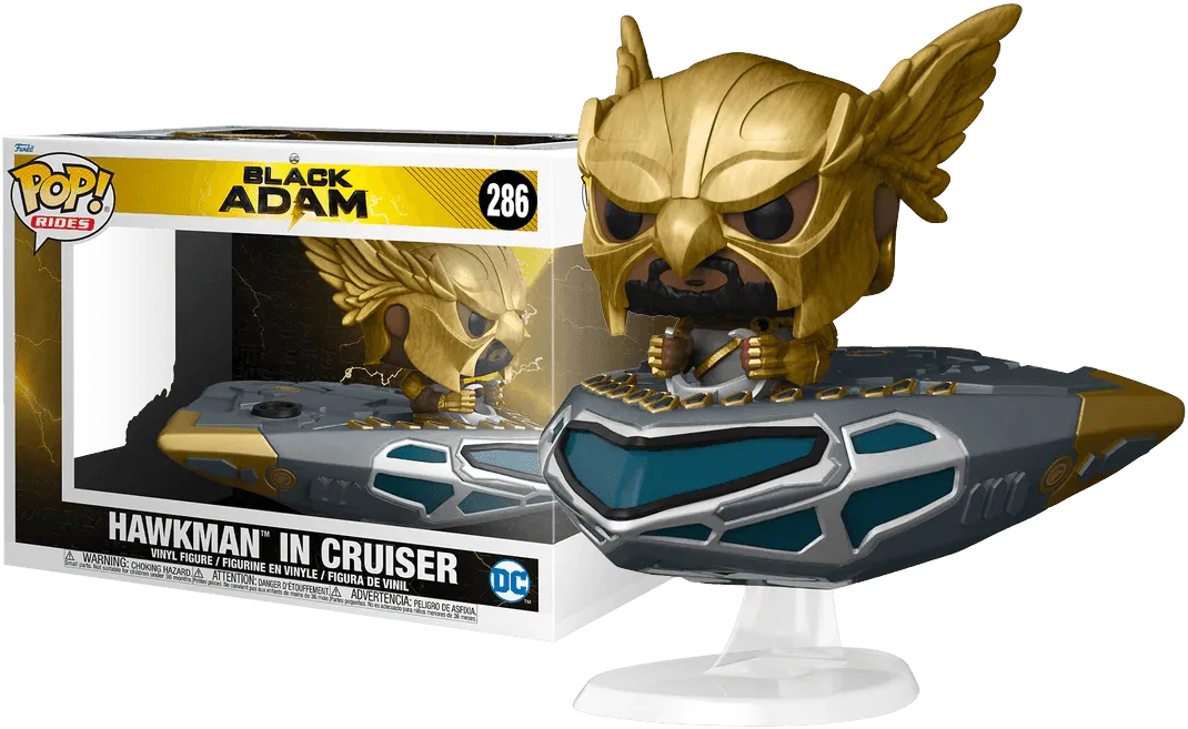 FUN64195 Black Adam (2022) - Hawkman in Cruiser Pop! Ride - Funko - Titan Pop Culture