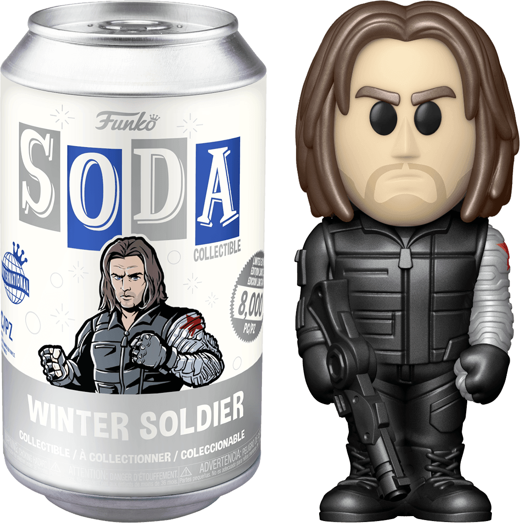 FUN64302 Captain America 3: Civil War - Winter Soldier (with chase) Vinyl Soda - Funko - Titan Pop Culture