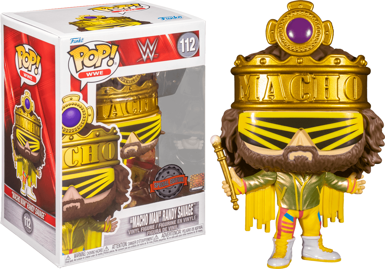 FUN64369 WWE - Macho Man Randy Savage Wrestlemania 6 Metallic US Exclusive Pop! Vinyl [RS] - Funko - Titan Pop Culture