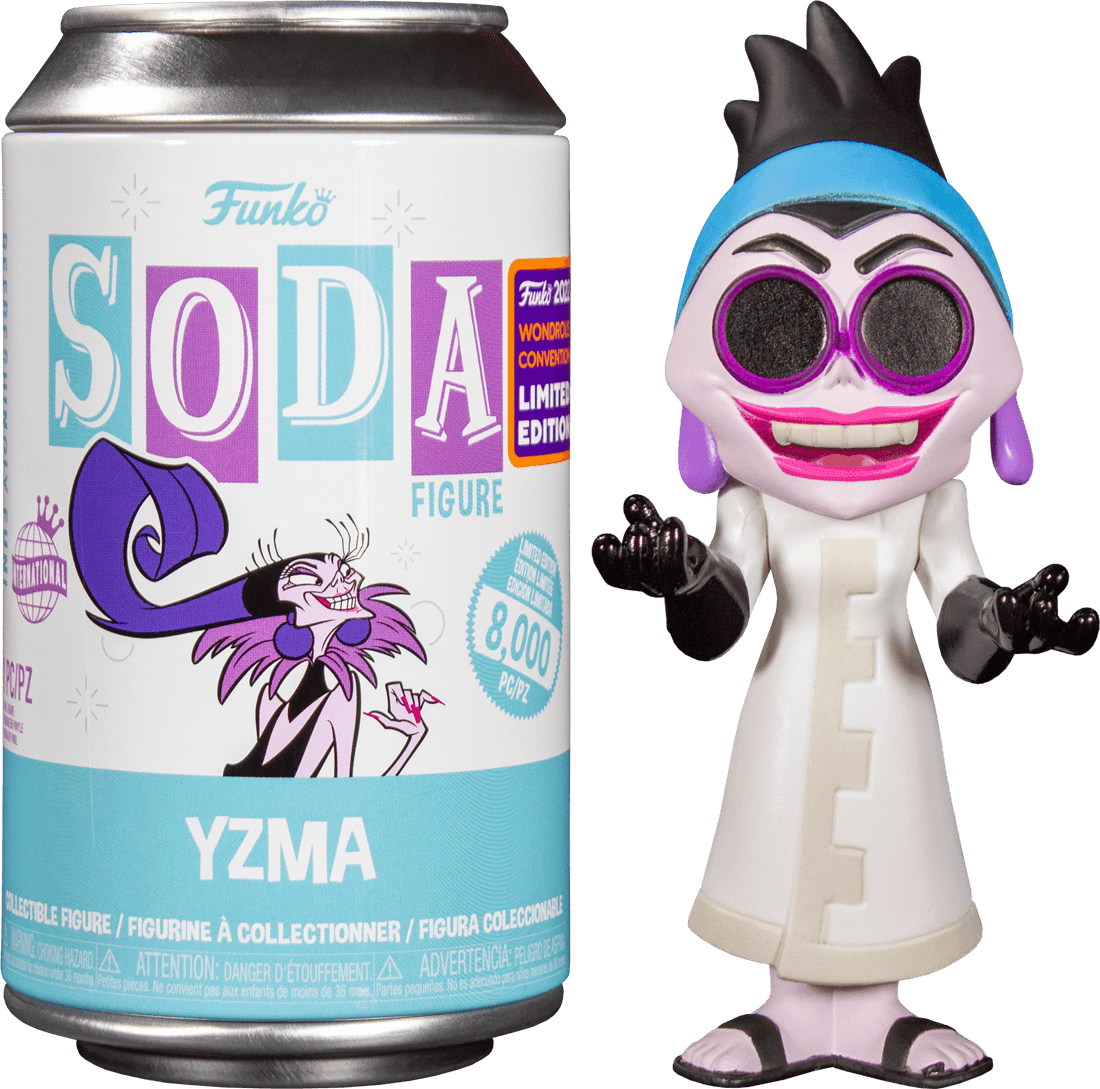 FUN64389 The Emperor's New Groove - Yzma in Lab Coat (with chase) WonderCon 2022 Vinyl Soda [RS] - Funko - Titan Pop Culture