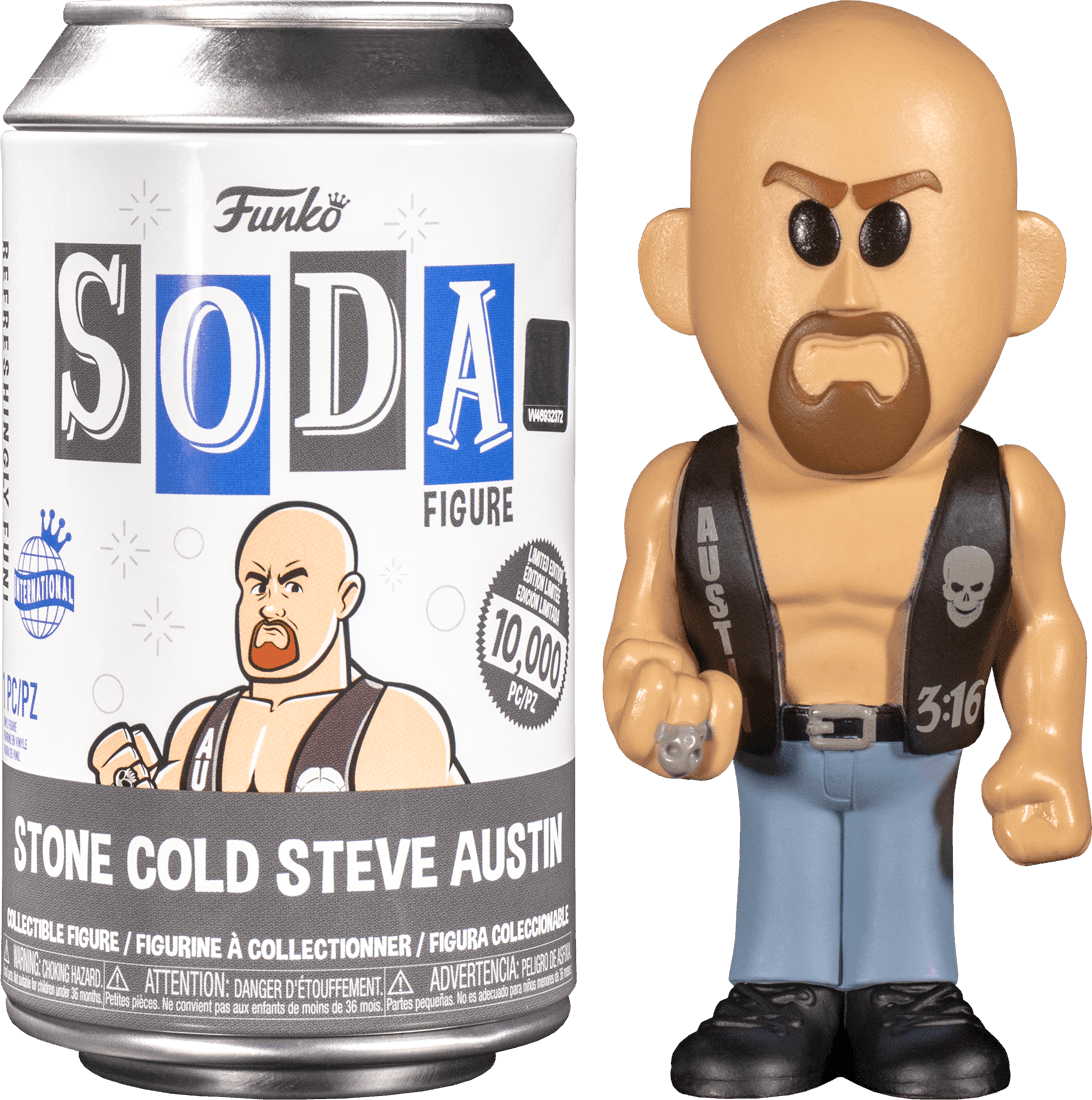 FUN64393 WWE - Stone Cold Steve Austin 3:16 (with chase) Vinyl Soda - Funko - Titan Pop Culture
