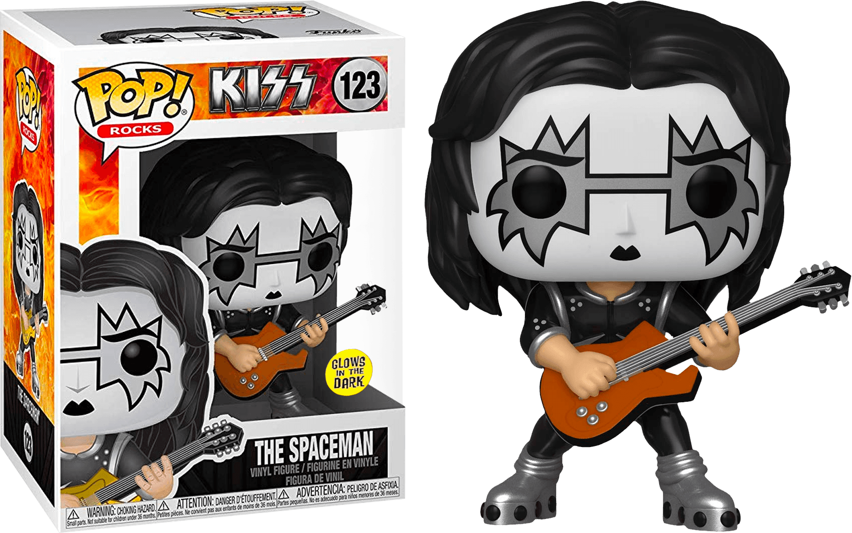 FUN64503 KISS - Spaceman Glow US Exclusive Pop! Vinyl [RS] - Funko - Titan Pop Culture