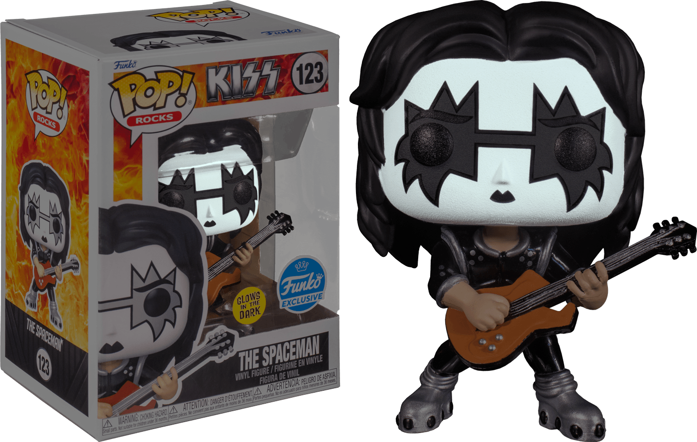 FUN64503 KISS - Spaceman Glow US Exclusive Pop! Vinyl [RS] - Funko - Titan Pop Culture