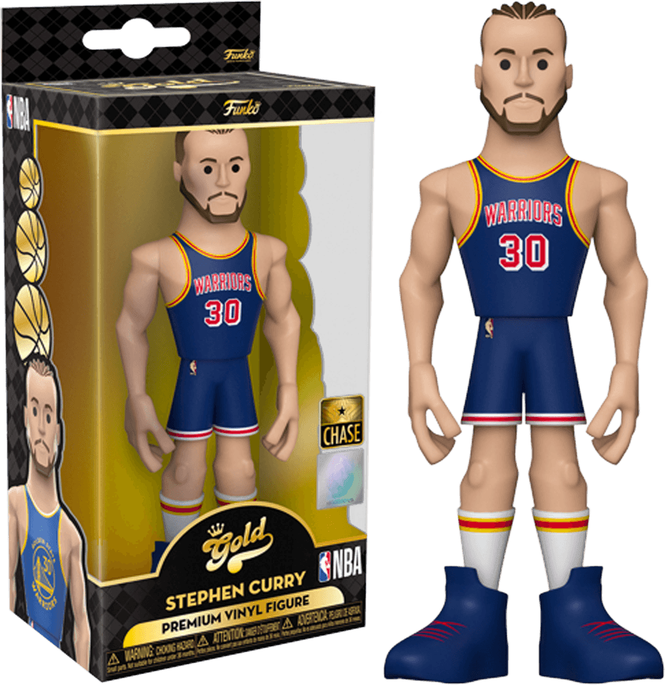 FUN64540 NBA: Warriors - Steph Curry (with chase) US Exclusive 12" Vinyl Gold [RS] - Funko - Titan Pop Culture