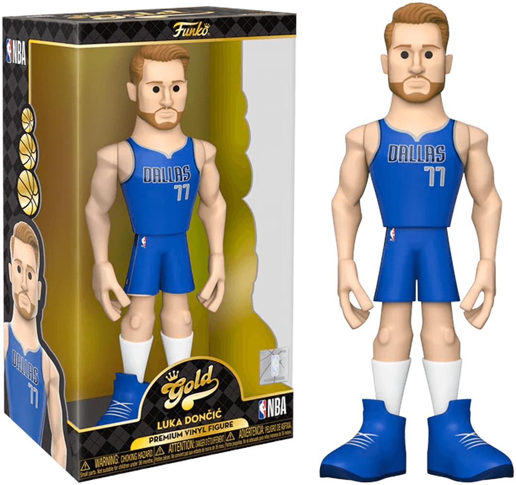 FUN64545 NBA: Mavericks - Luka Doncic (with chase) 12" Vinyl Gold - Funko - Titan Pop Culture