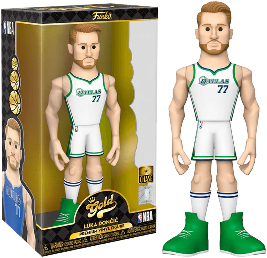 FUN64545 NBA: Mavericks - Luka Doncic (with chase) 12" Vinyl Gold - Funko - Titan Pop Culture