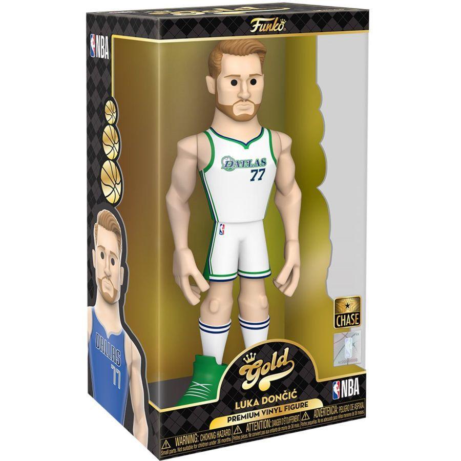 FUN64545 NBA: Mavericks - Luka Doncic (with chase) 12" Vinyl Gold - Funko - Titan Pop Culture