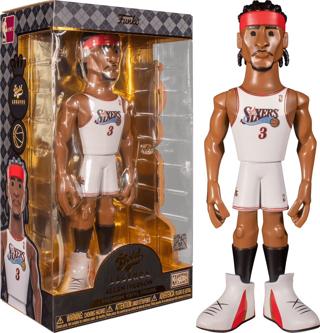 FUN64550 NBA: 76ers - Allen Iverson (chance of a chase) 12" Vinyl Gold - Funko - Titan Pop Culture