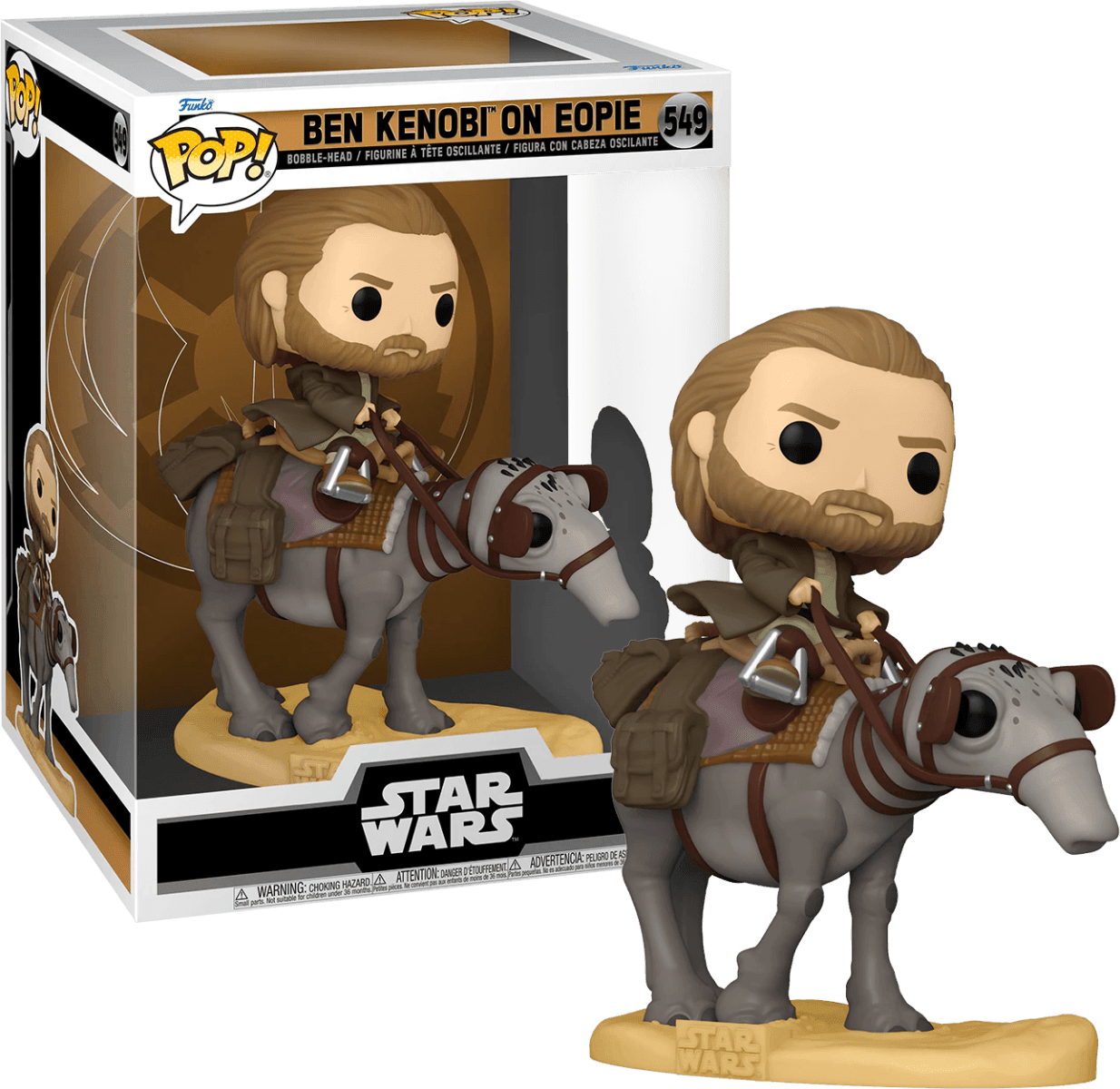 FUN64554 Star Wars - Ben Kenobi on Eopie Pop! Deluxe - Funko - Titan Pop Culture