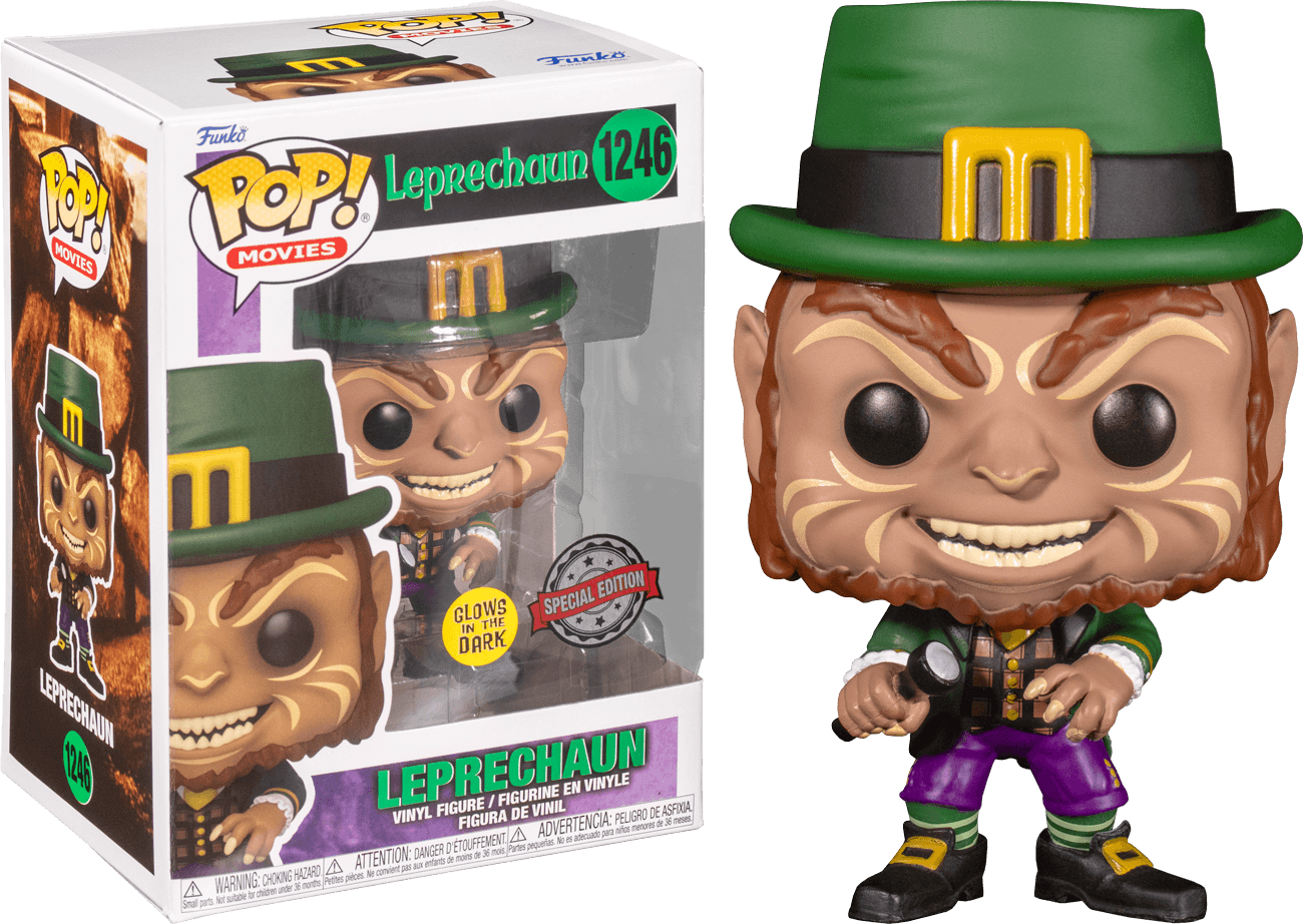 FUN64675 Leprechaun - Leprechaun with Flashlight Glow US Exclusive Pop! Vinyl [RS] - Funko - Titan Pop Culture