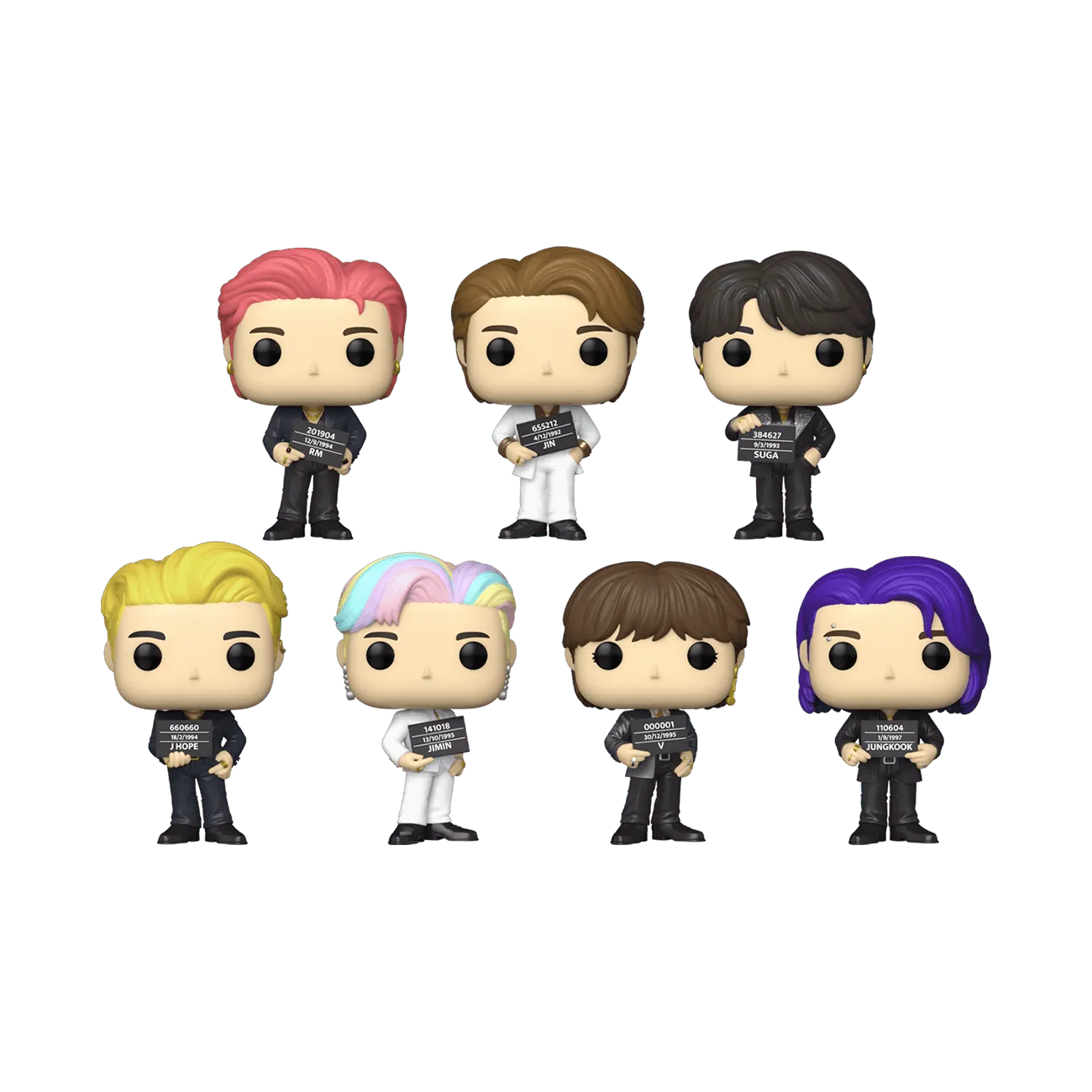 FUN64888 BTS - Butter US Exclusive Pop! Vinyl 7 Pack [RS] - Funko - Titan Pop Culture