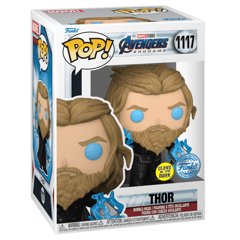 FUN64906 Avengers 4: Endgame - Thor with Thunder US Exclusive Pop! Vinyl [RS] - Funko - Titan Pop Culture