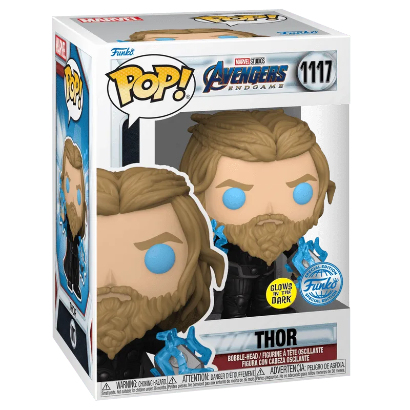 FUN64906CASE Avengers 4: Endgame - Thor with Thunder US Exclusive Pop! Vinyl - Chase Case [RS] - Funko - Titan Pop Culture