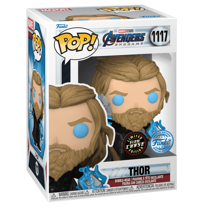 FUN64906CBUNDLE Avengers 4: Endgame - Thor with Thunder US Exclusive Pop! Vinyl - Chase Bundle [RS] - Funko - Titan Pop Culture