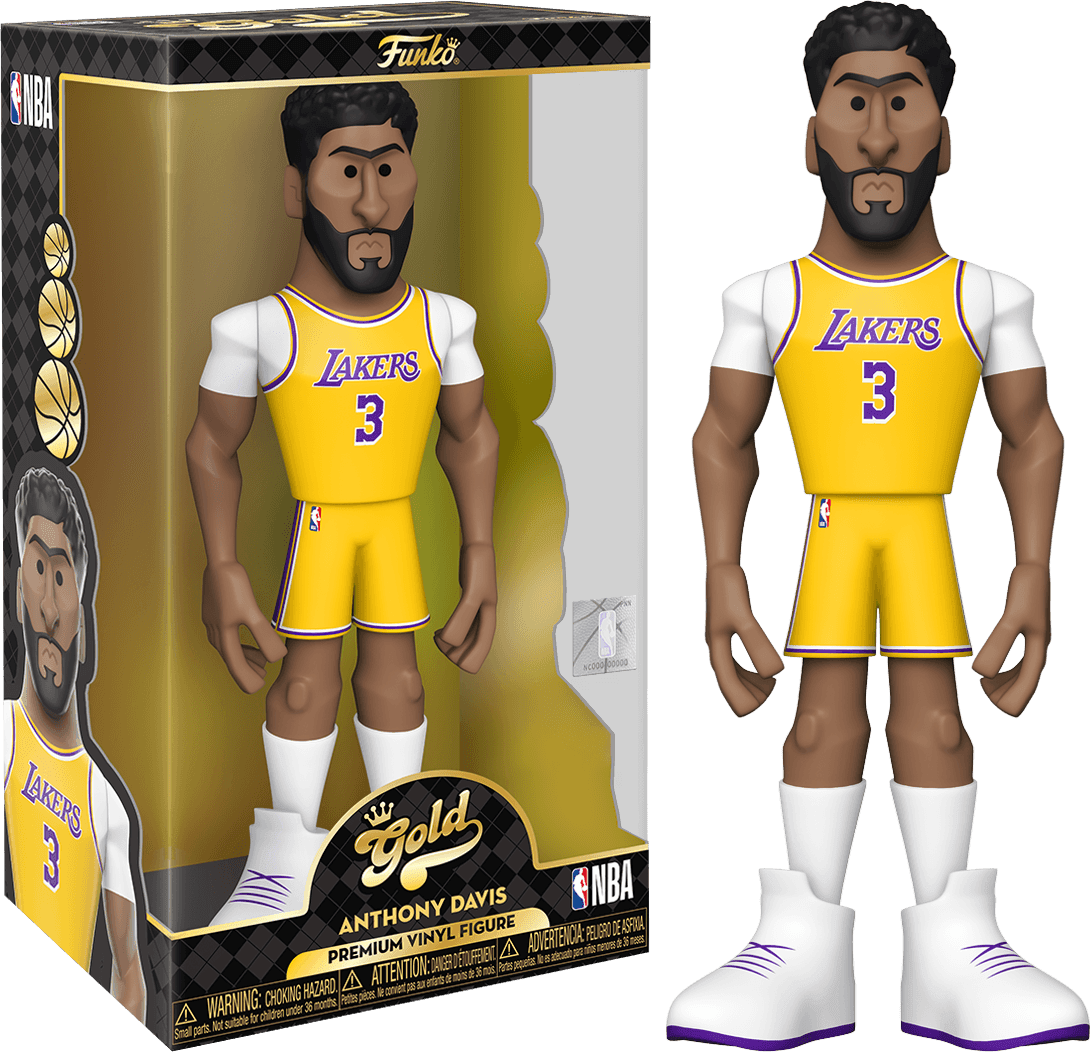 FUN64918 NBA: Lakers - Anthony Davis (with chase) US Exclusive 12" Vinyl Gold [RS] - Funko - Titan Pop Culture