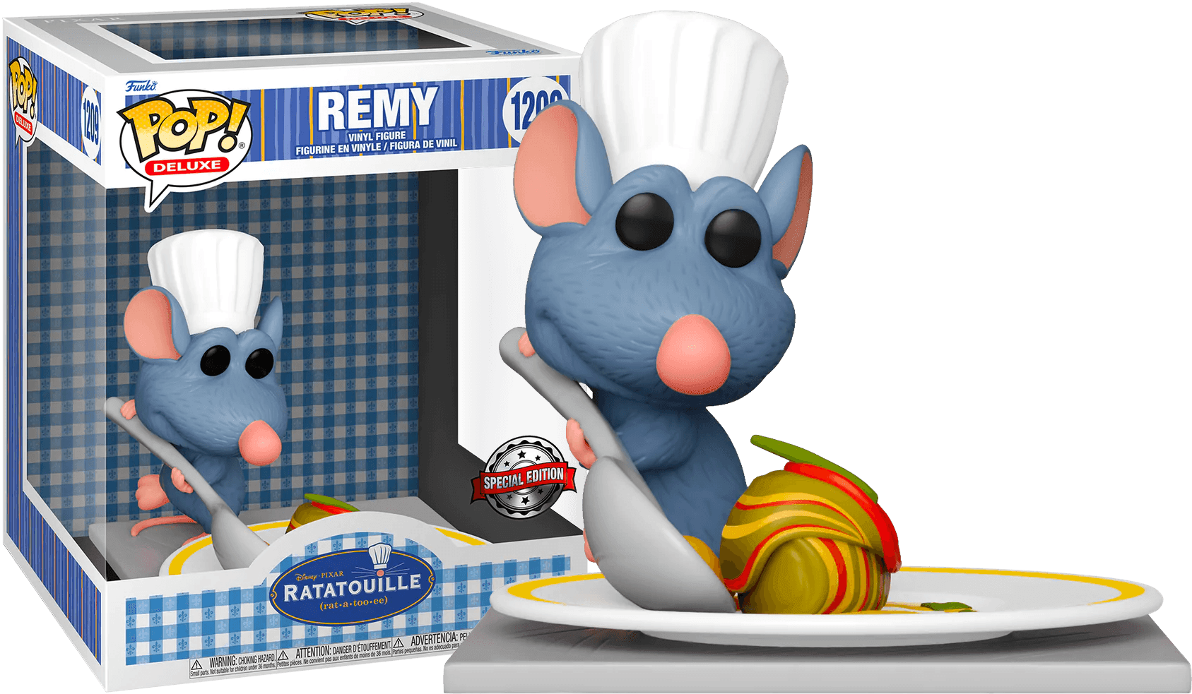 FUN64989 Ratatouille - Remy with Ratatouille US Exclusive Pop! Deluxe [RS] - Funko - Titan Pop Culture