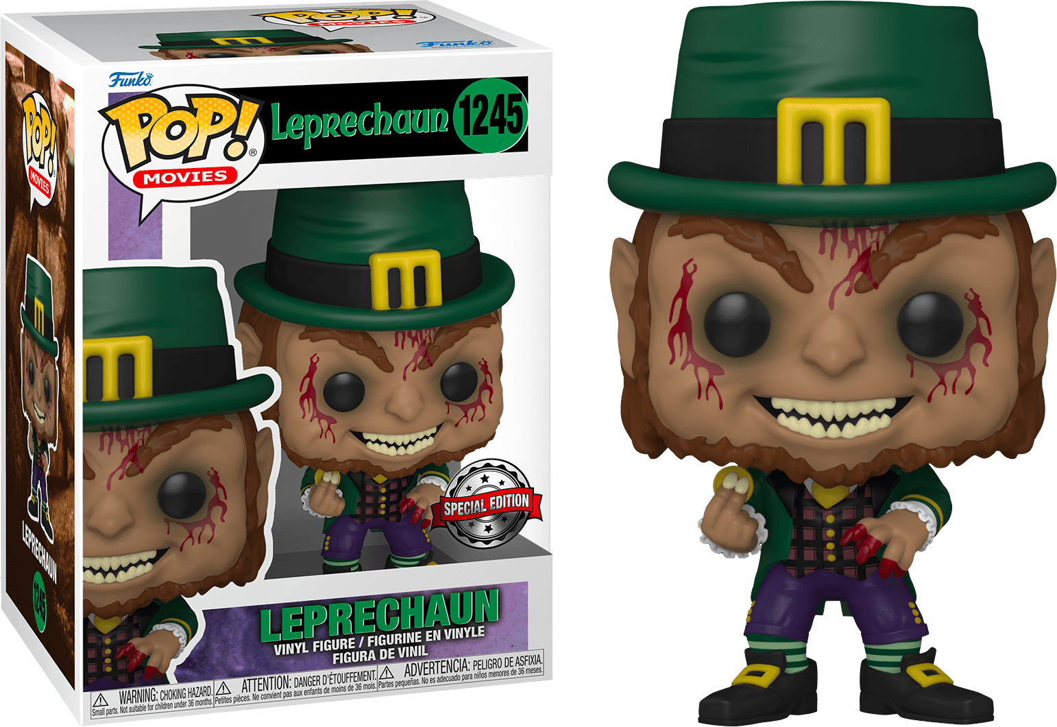 FUN65033 Leprechaun - Leprechaun Blood-Splattered US Exclusive Pop! Vinyl [RS] - Funko - Titan Pop Culture