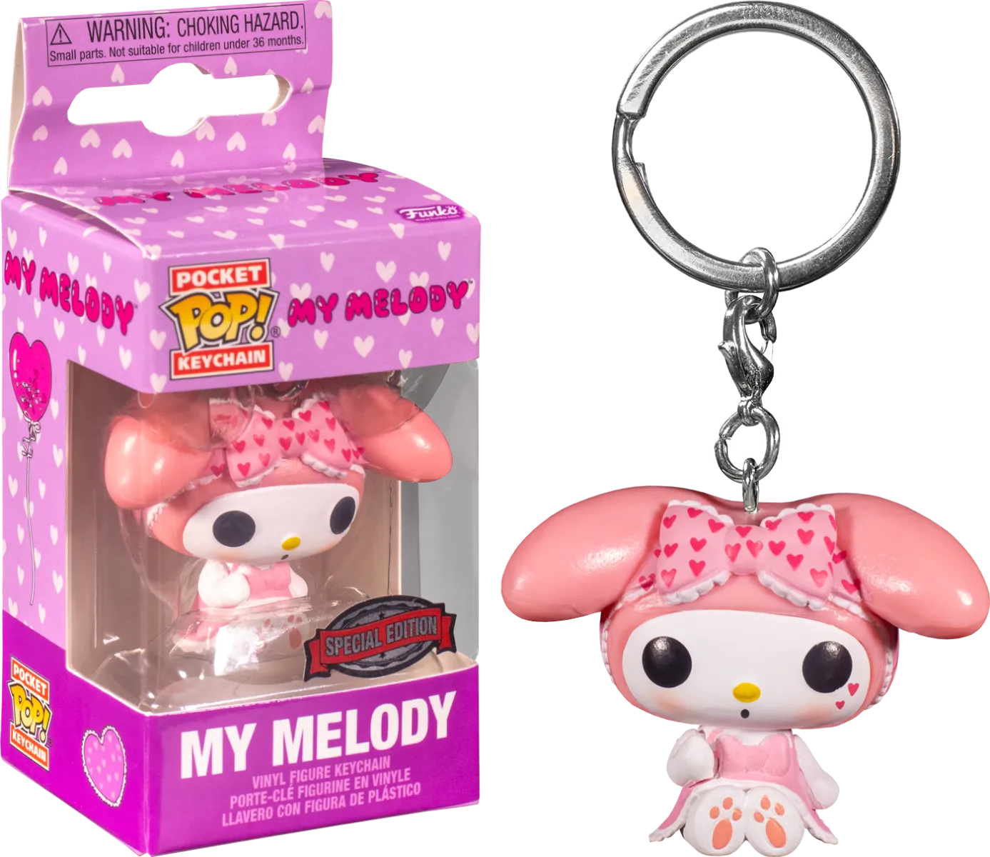 FUN65037 Sanrio - My Melody (Sleepover) US Exclusive Pop! Keychain [RS] - Funko - Titan Pop Culture