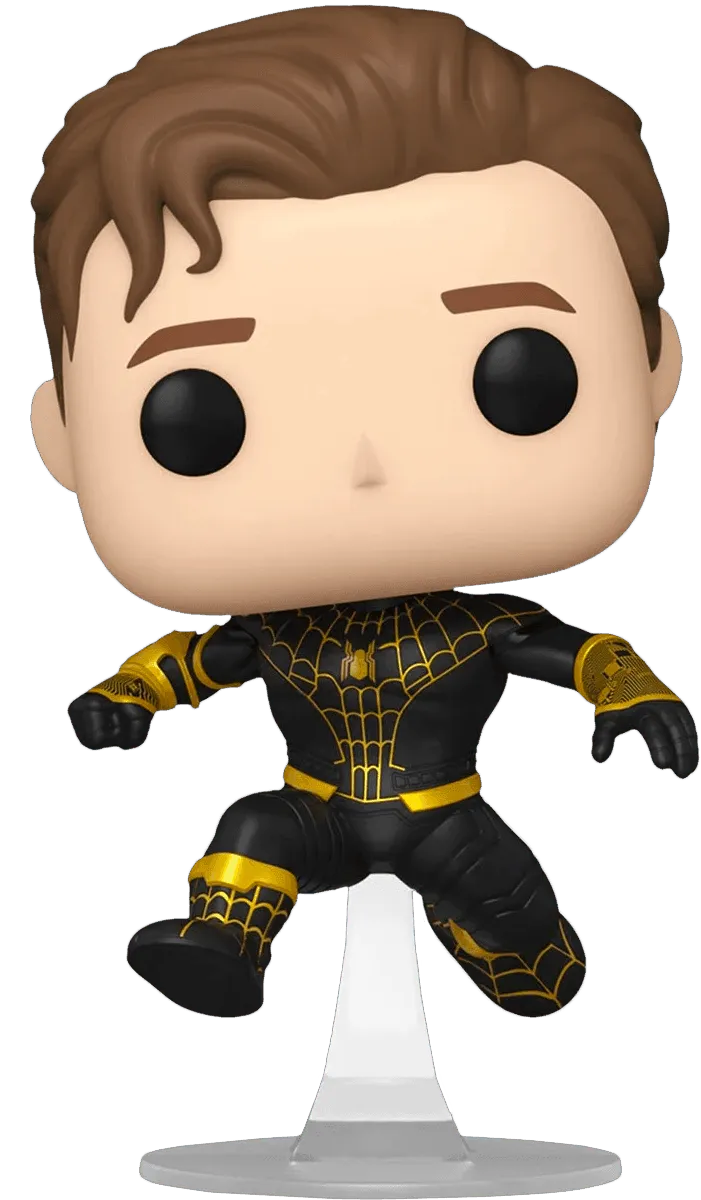 FUN65038 SpiderMan: No Way Home - SpiderMan (Black Suit) Unmasked US Exclusive Pop! Vinyl [RS] - Funko - Titan Pop Culture
