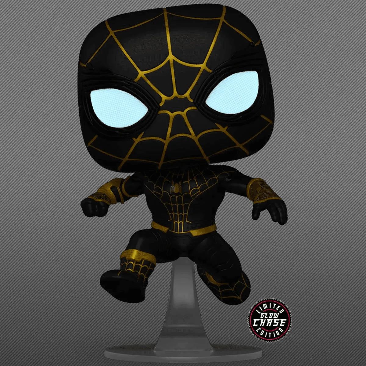 FUN65038CASE SpiderMan: No Way Home - SpiderMan (Black Suit) Unmasked US Exclusive Pop! Vinyl - Chase Case [RS] - Funko - Titan Pop Culture