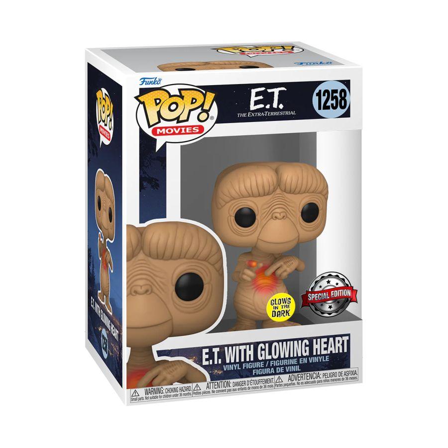 FUN65088 E.T. the Extra-Terrestrial - E.T. Glow Heart US Exclusive Pop! Vinyl [RS] - Funko - Titan Pop Culture