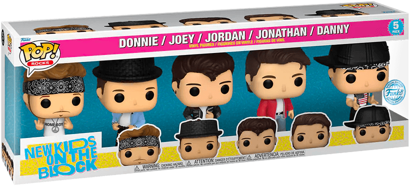 FUN65234 New Kids on the Block - Donnie, Joey, Jordan, Jonathan & Danny Pop! Vinyl 5-Pack [RS] - Funko - Titan Pop Culture