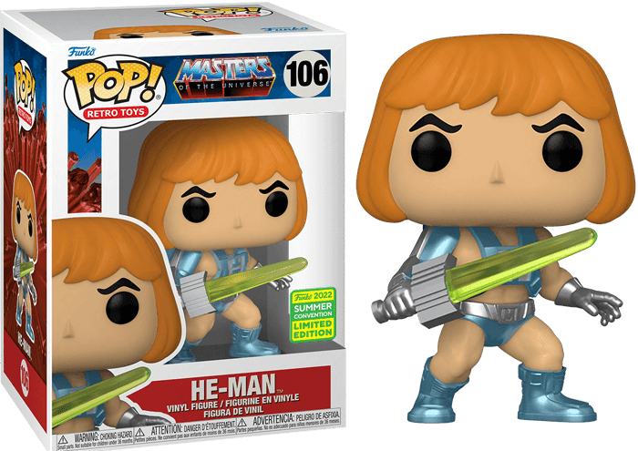 FUN65251 Masters of the Universe - He-Man Laser Power SDCC 2022 Exclusive Pop! Vinyl [RS] - Funko - Titan Pop Culture