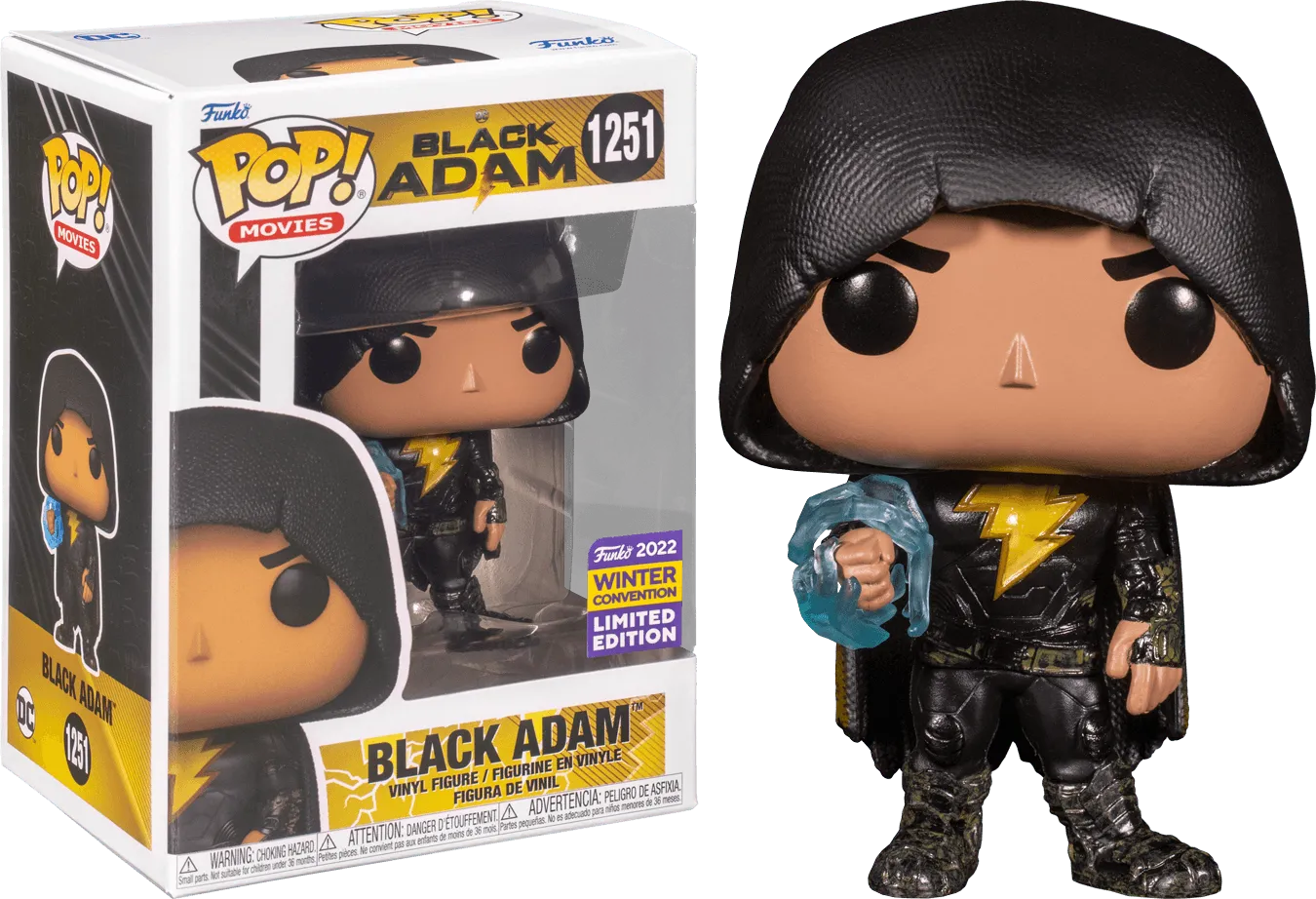 FUN65343 Black Adam (2022) - Black Adam Pop! Vinyl (2022 Winter Convention Exclusive) [RS] - Funko - Titan Pop Culture