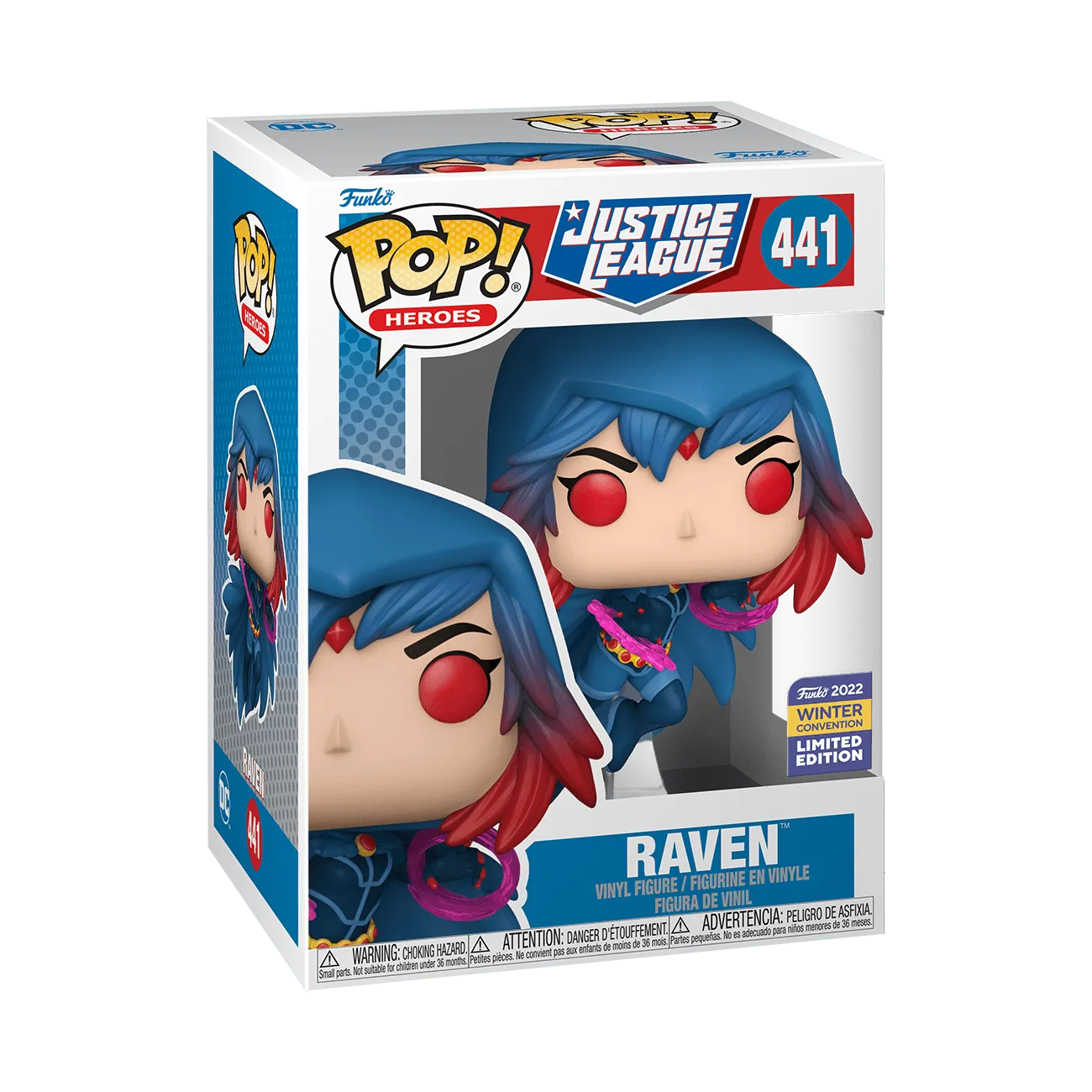 FUN65350 Justice League - Raven Pop! Vinyl (2022 Winter Convention Exclusive) [RS] - Funko - Titan Pop Culture