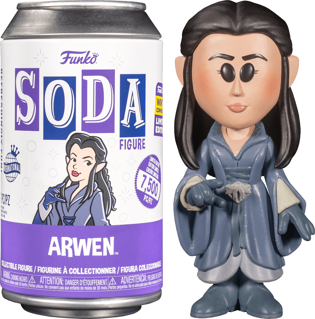 FUN65362 The Lord of the Rings - Arwen Winter Con 2022 Exclusive (with chase) Vinyl Soda [RS] - Funko - Titan Pop Culture