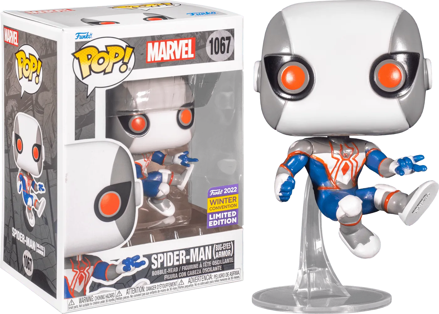 FUN65365 Spider-Man - Spider-Man in Bug-Eyes Armor Pop! Vinyl (2022 Winter Convention Exclusive) [RS] - Funko - Titan Pop Culture