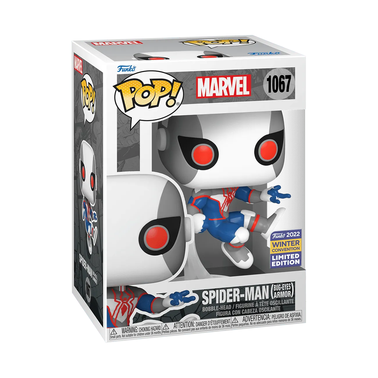 FUN65365 Spider-Man - Spider-Man in Bug-Eyes Armor Pop! Vinyl (2022 Winter Convention Exclusive) [RS] - Funko - Titan Pop Culture