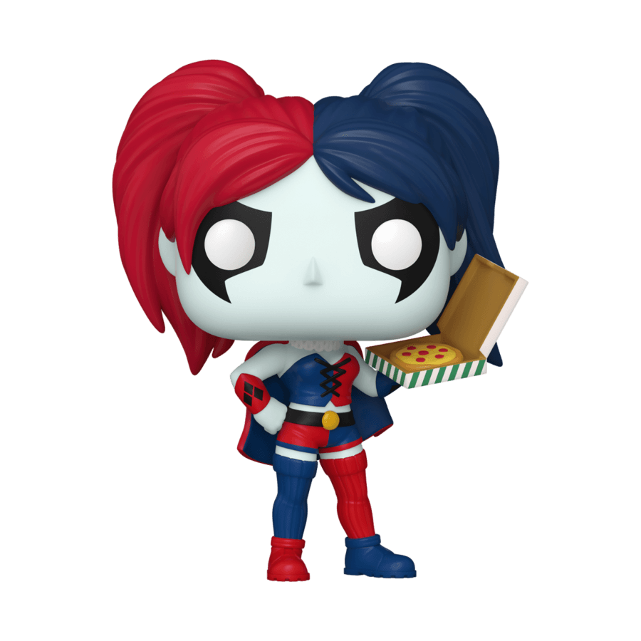 FUN65615 DC Comics - Harley Quinn with Pizza Pop! Vinyl - Funko - Titan Pop Culture