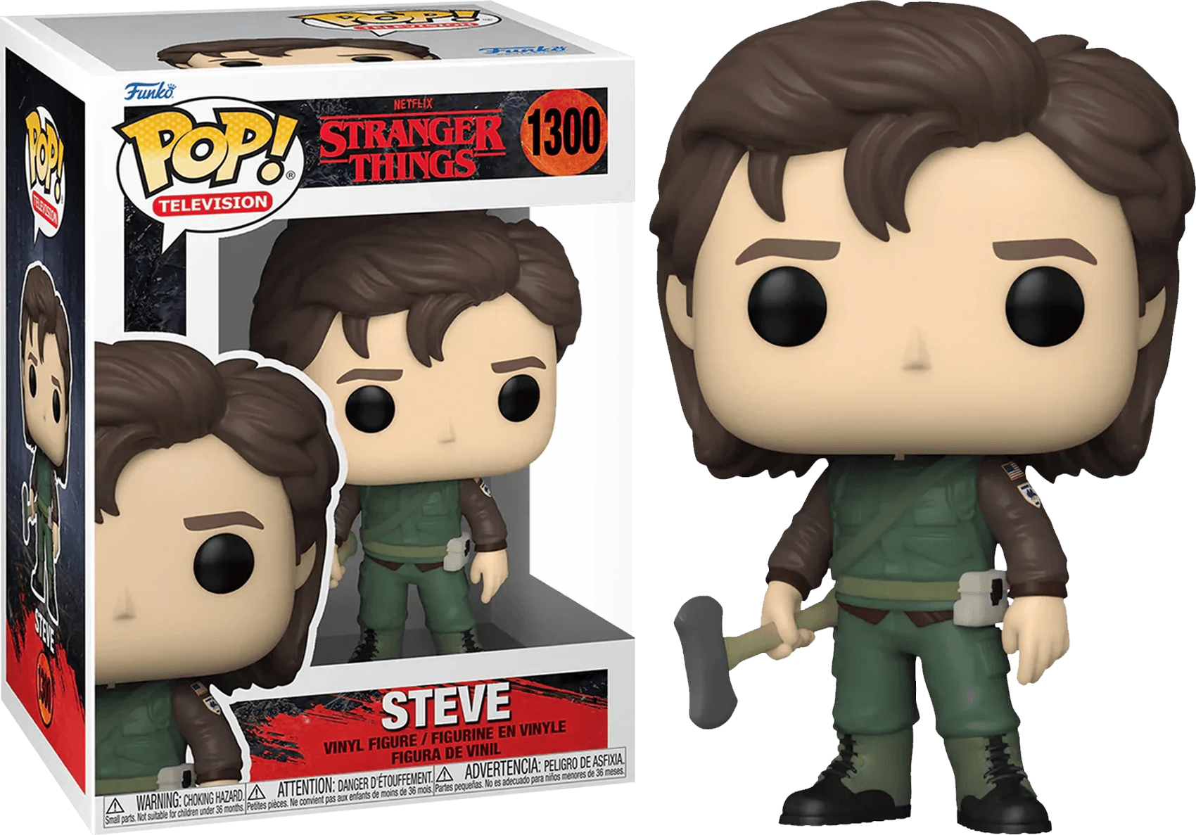 FUN65636 Stranger Things - Steve Harrington as a Hunter Pop! Vinyl - Funko - Titan Pop Culture