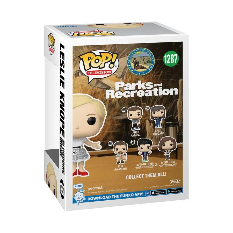 FUN65694 Parks & Recreation: 15th Anniversary - Leslie Knope in Wedding Dress Pop! Vinyl - Funko - Titan Pop Culture