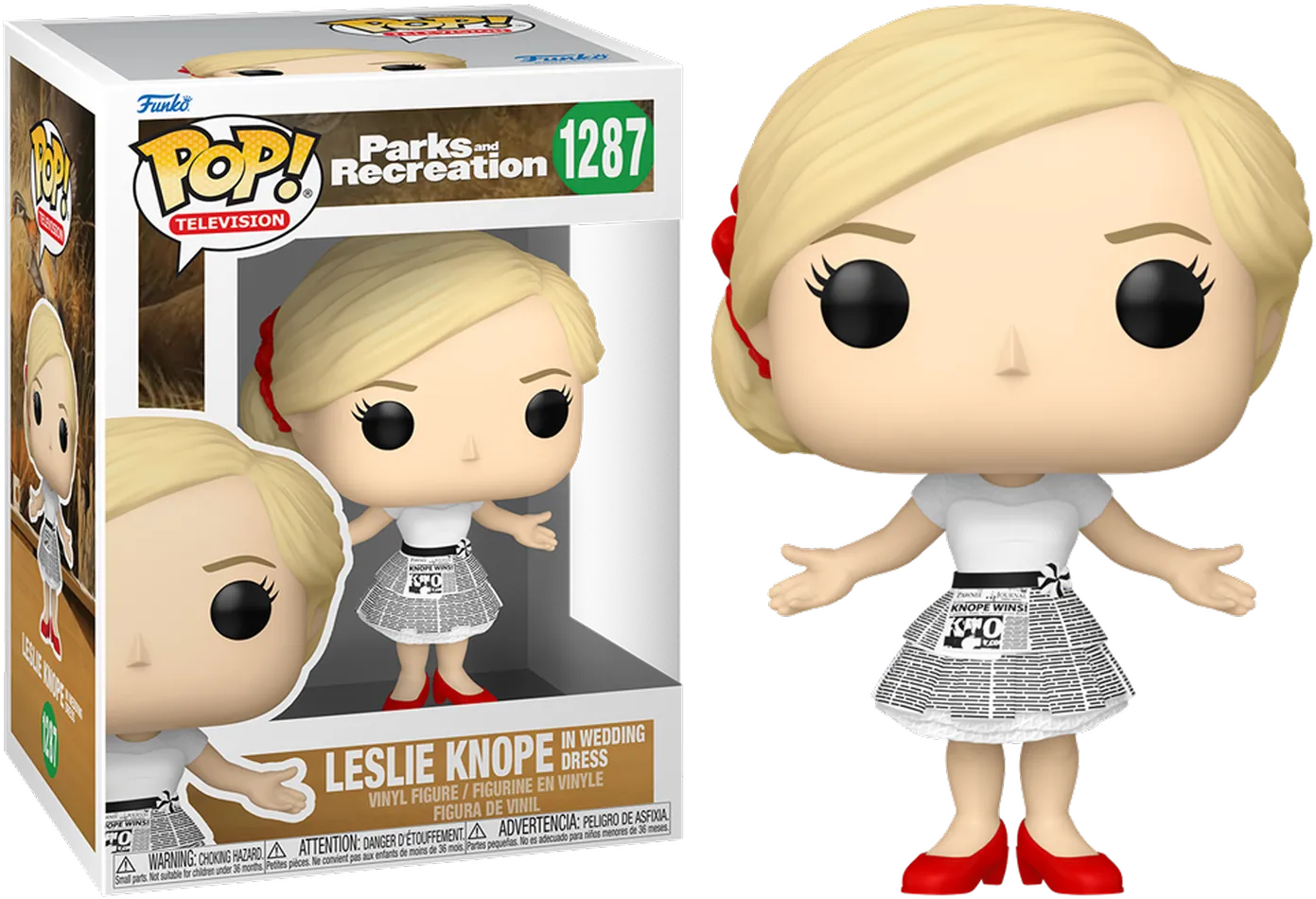 FUN65694 Parks & Recreation: 15th Anniversary - Leslie Knope in Wedding Dress Pop! Vinyl - Funko - Titan Pop Culture