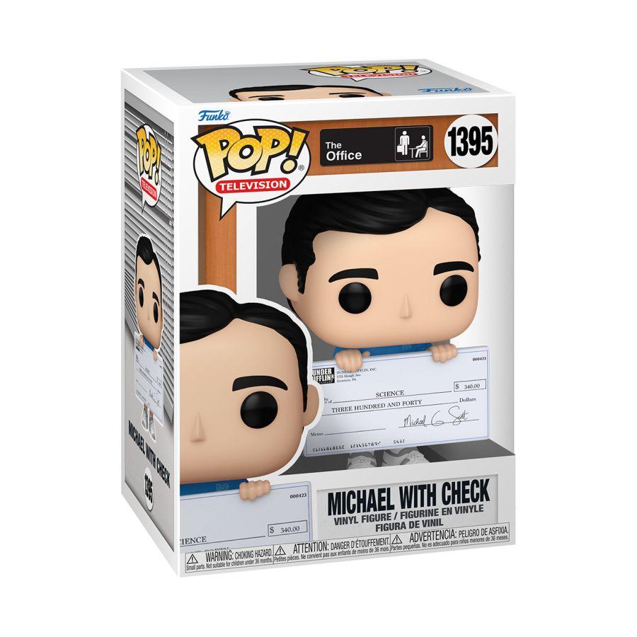 FUN65760 The Office - Fun Run Michael with Cheque Pop! Vinyl - Funko - Titan Pop Culture